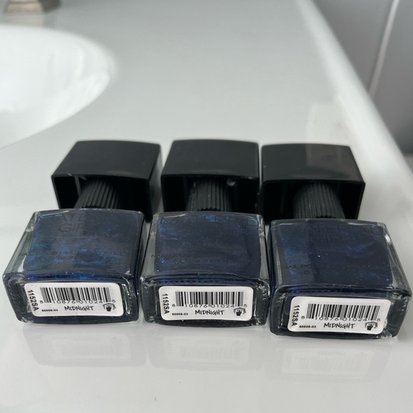 Midnight Blue -Material Girl Nail Polish full bottles never used+ Essie top coat - Picture 4 of 4